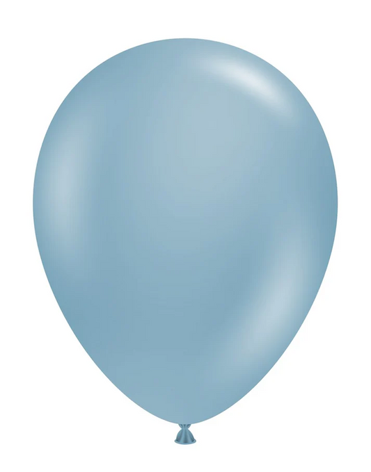 Tuftex Blue Slate 5 inch Latex Balloons 50ct