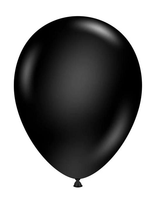 Tuftex Black 5 inch Latex Balloons 50ct