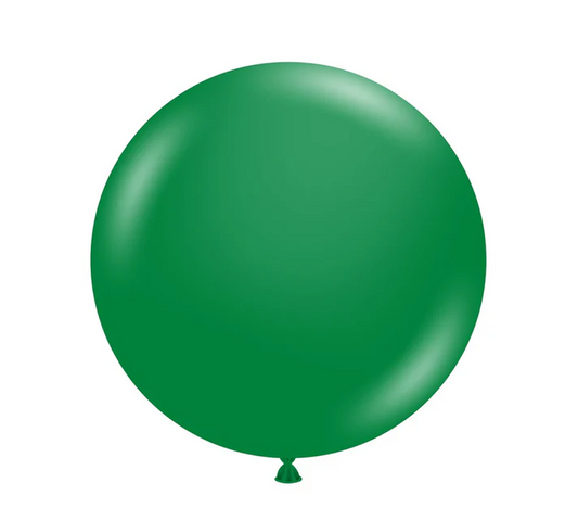 Tuftex Crystal Emerald Green 24 inch Latex Balloons 25ct