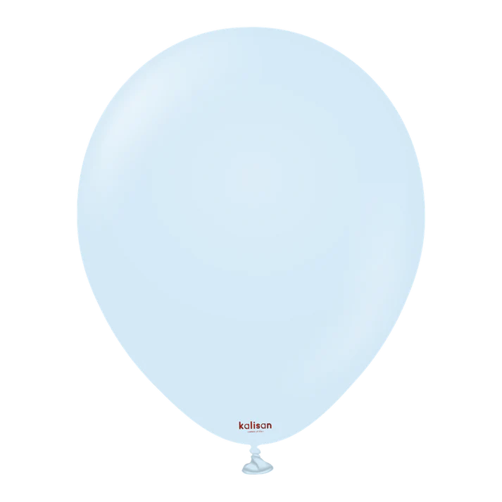 12 inch Kalisan Macaron Baby Blue Latex Balloons 100ct