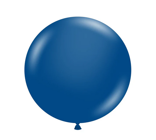 Tuftex Crystal Sapphire Blue 24 inch Latex Balloons 25ct