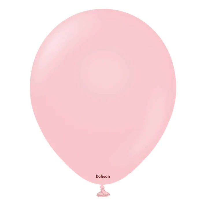 18 inch Kalisan Macaron Pink Latex Balloons 25ct