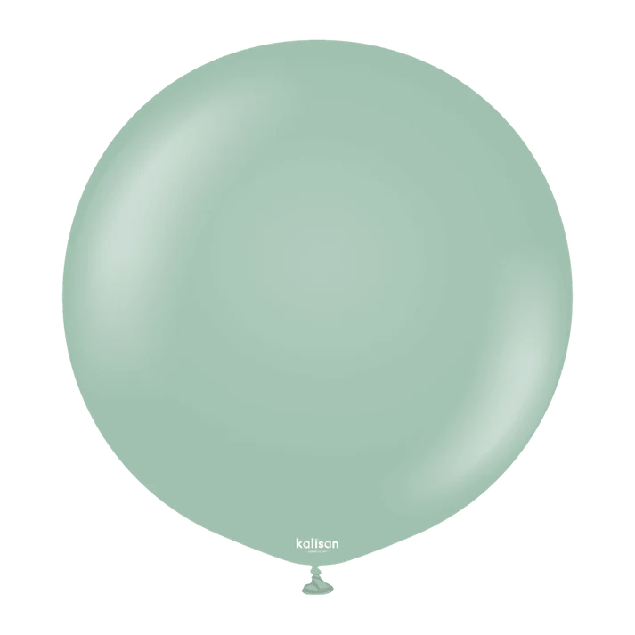 36 inch Kalisan Retro Winter Green Latex Balloons 2ct