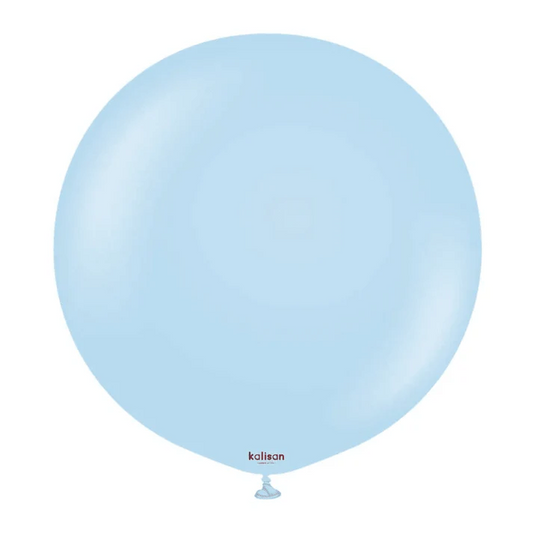 36 inch Kalisan Macaron Blue Latex Balloons 2ct