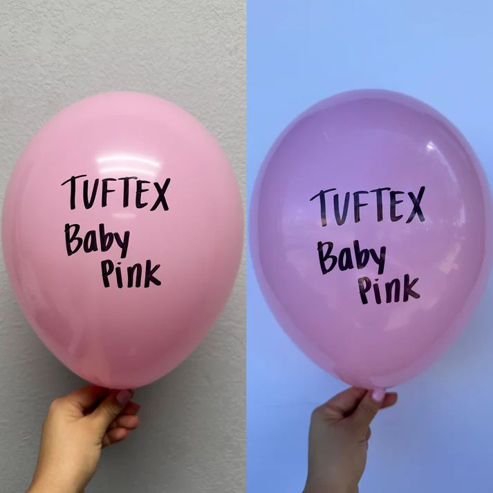 Tuftex Baby Pink 5 inch Latex Balloons 50ct